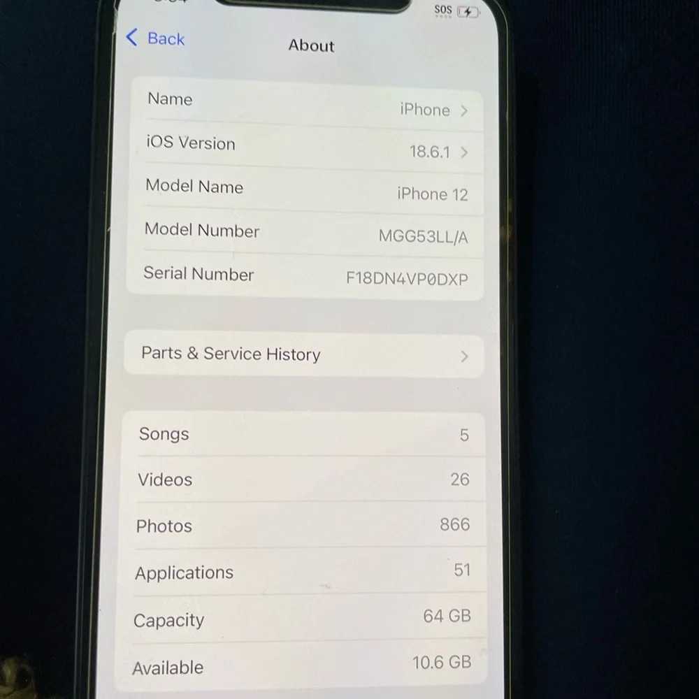 Black Smartphone Apple iphone 12 64 gb unlocked Used in working condition